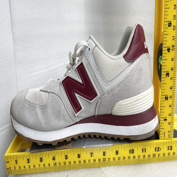 New Balance 574 Men's Size 12 Red Gray White ML574TE2 Sneakers Running Shoes - Picture 12 of 14